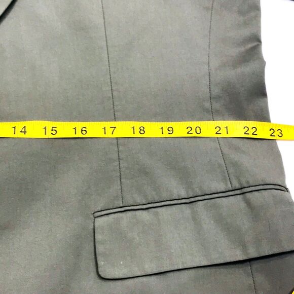 Brooks Brothers Vintage Sport Coat Canvas Cotton Khaki Green Gray 44 Blazer - Picture 8 of 14